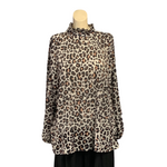 Load image into Gallery viewer, NB - Leopard Soft Pleat Print Top
