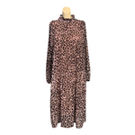 Load image into Gallery viewer, NB - Leopard Print Soft Pleat Dress
