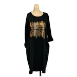 Load image into Gallery viewer, NB - Metallic Leopard Brush Stroke Tunic
