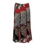 Load image into Gallery viewer, Saloos - Multicoloured Patchwork Print Lined Panelled Skirt
