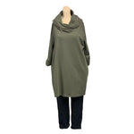 Load image into Gallery viewer, NB - Plain Cowl Neck Hoodie Tunic

