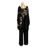 Load image into Gallery viewer, Saloos - Pink Diagonal Floral Chiffon Top
