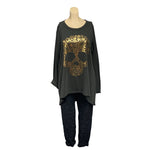Load image into Gallery viewer, NB - Skull Foil Print Top

