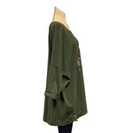 Load image into Gallery viewer, NB - Foil Chanel Inspired Logo Cotton Tunic

