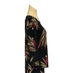 Load image into Gallery viewer, Saloos - Taupe feather Print Top
