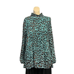 Load image into Gallery viewer, NB - Leopard Soft Pleat Print Top
