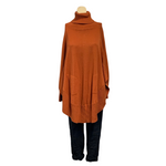 Load image into Gallery viewer, NB - Turtle Neck Jumper Poncho Top with pockets
