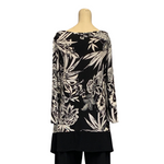 Load image into Gallery viewer, saloos - Black floral Print Tunic Top
