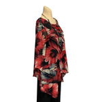 Load image into Gallery viewer, Saloos - Red Flora Print Top
