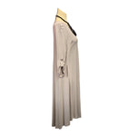 Load image into Gallery viewer, Saloos - Beige Ecliptic Hem Dress with Necklace

