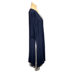 Load image into Gallery viewer, Saloos - Navy Jacket Double Layer Dress

