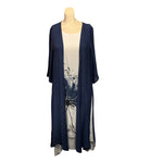 Load image into Gallery viewer, Saloos - Navy Jacket Double Layer Dress
