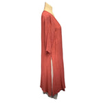 Load image into Gallery viewer, Saloos - Terracotta Jacket Double Layer dress

