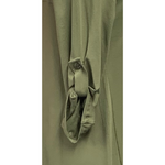 Load image into Gallery viewer, Saloos - Olive Green Ecliptic Hem dress with Necklace
