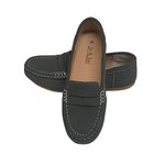 Load image into Gallery viewer, Jo &amp; Joe -  Grey Suede Penny Loafers
