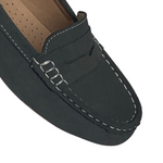 Load image into Gallery viewer, Jo &amp; Joe -  Grey Suede Penny Loafers
