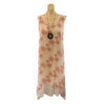 Load image into Gallery viewer, Saloos - Printed Sleeveless Dress with Necklace

