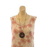 Load image into Gallery viewer, Saloos - Printed Sleeveless Dress with Necklace
